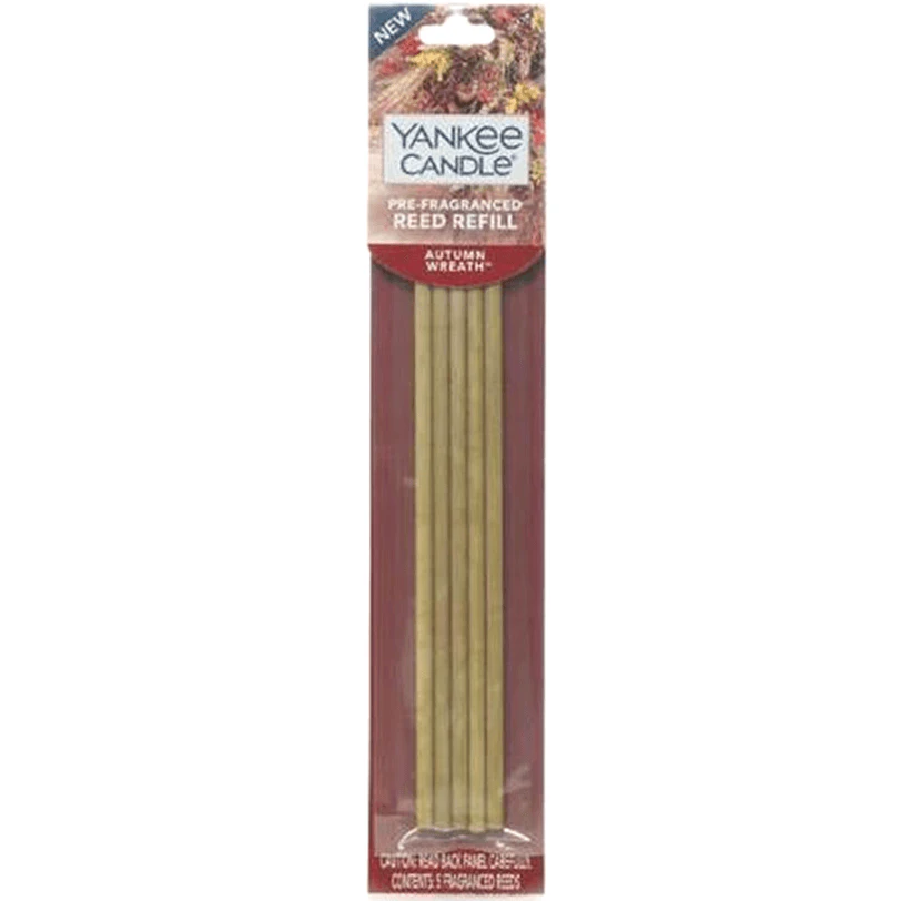 Yankee Candle Reed Diffuser Pre Fragranced Autumn Wreath Sticks Incense Refill Pack