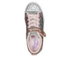 Skechers Girls' Twinkle Toes: Twinkle Sparks Sequin Flash Sneakers - Light Pink/Multi