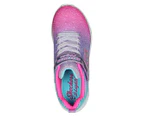 Skechers Girls' S-Lights Flicker Flash: Ombre Dreamer Sneakers - Pink/Multi