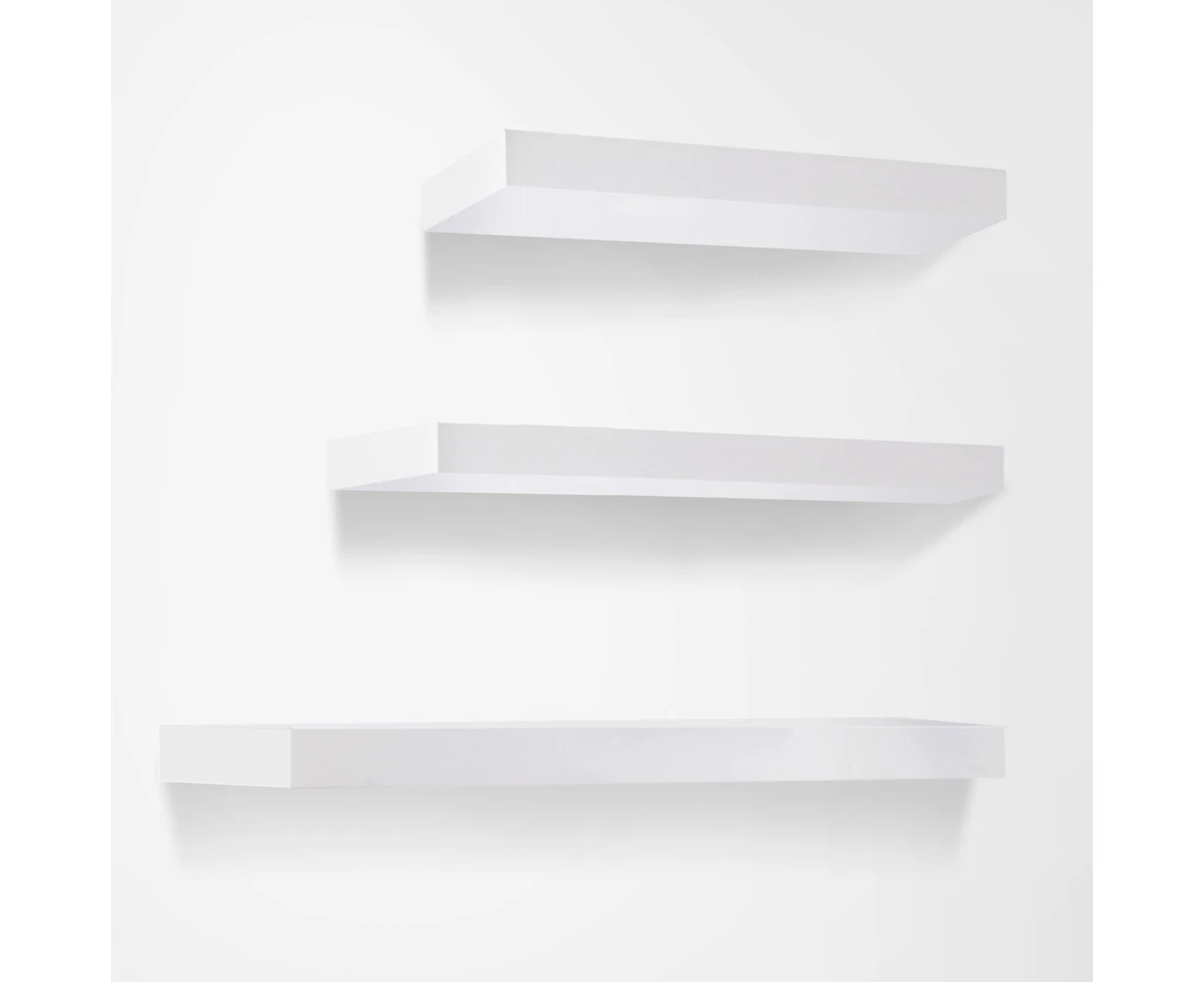 Artiss 3 Piece Floating Wall Shelves - White