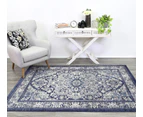 Arya Navy Blue Transitional Rug 240x330 cm