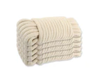 Handy Hardware 24PCE 8m Natural Cotton Rope High Strength Lightweight Pliable