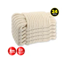 Handy Hardware 24PCE 8m Natural Cotton Rope High Strength Lightweight Pliable
