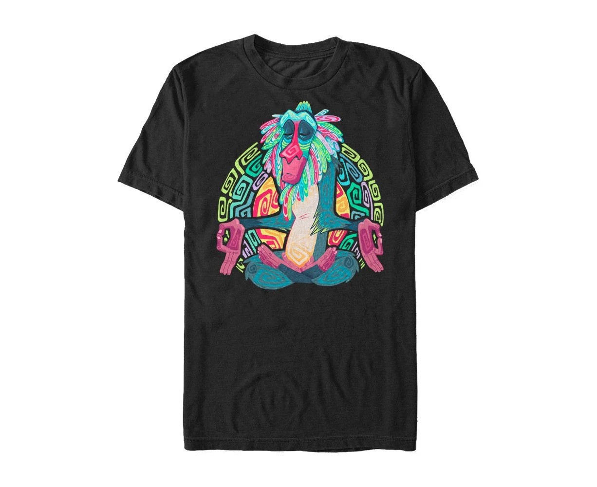 Lion King Rafiki Rainbow Black Tee Shirt