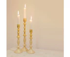SSH COLLECTION Ludwig 23cm Tall Single Candle Holder - 2 Tone Gold