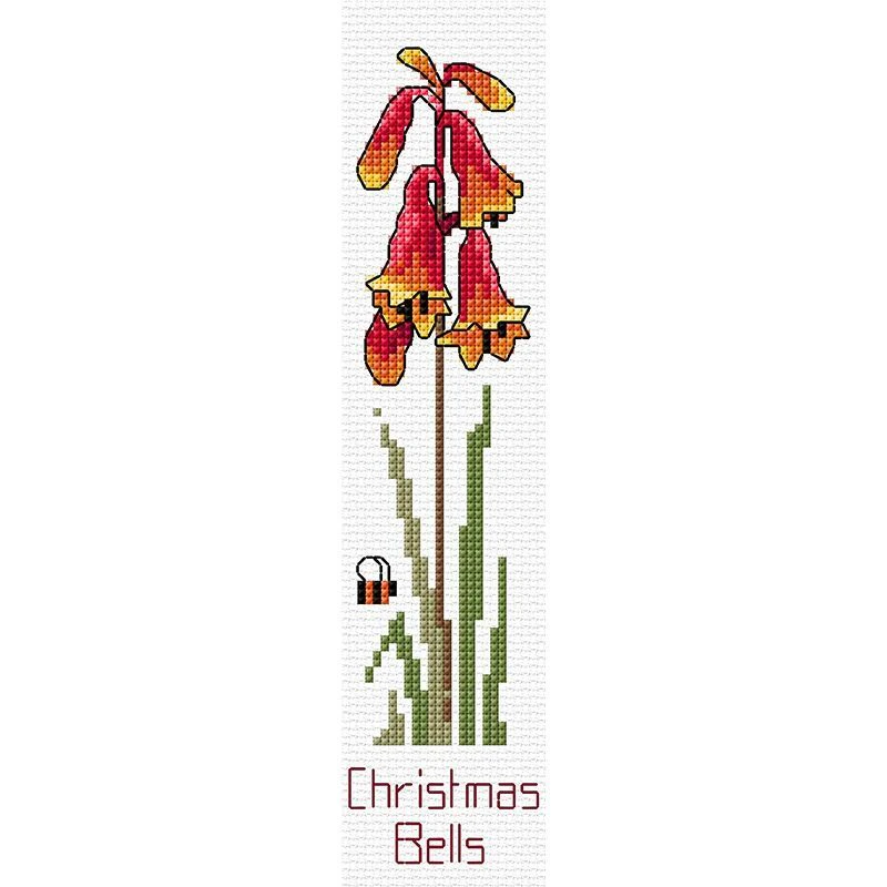 Country Threads CHRISTMAS BELLS Book Mark Cross Stitch Kit #FJ-009