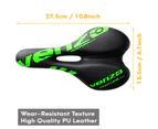 Venzo Comfortable Bike Bicycle Saddle Seat - For MTB, Road, Exercise, Trekking, Folding, Hybrid & Cruiser Bikes - XC Saddle Seat - Green