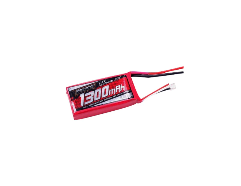 7.4v 1300mAh Li-Po Battery with JST