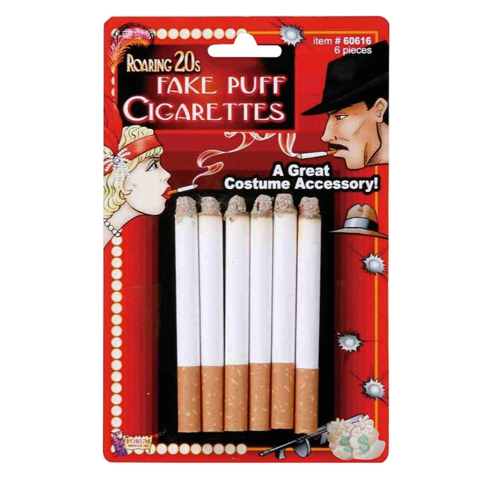 Fake Cigarettes (Pack of 6) Costume Prop