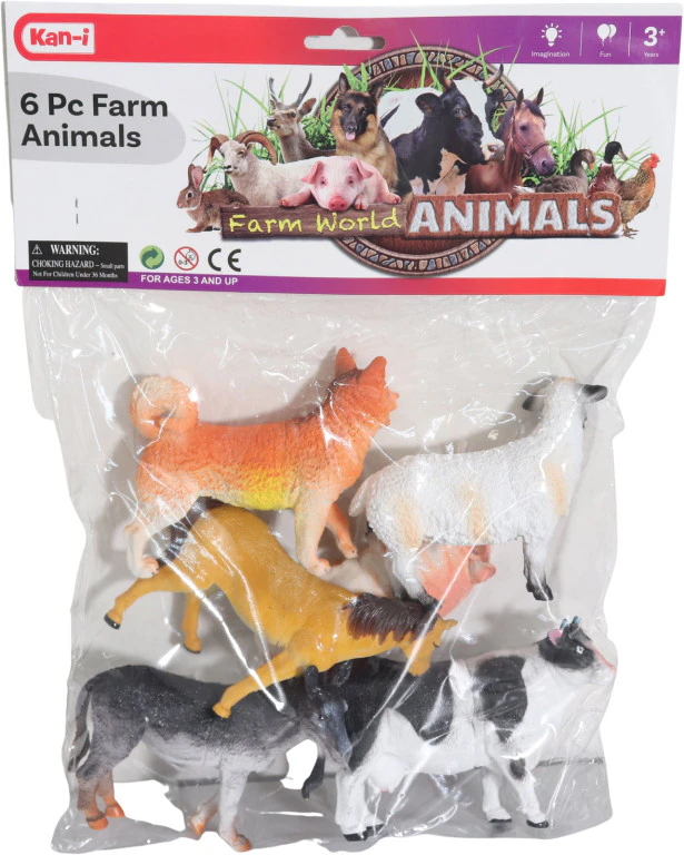 Kan-i Farm Animal Set 6Pk