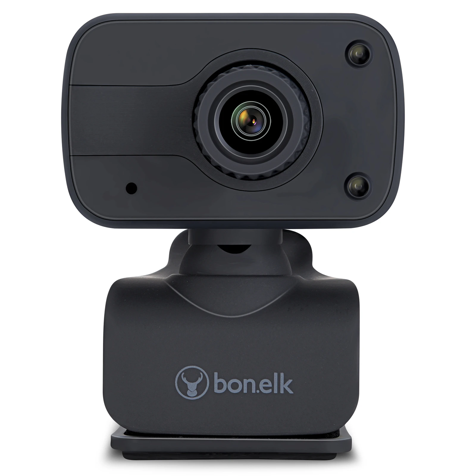 Bonelk USB Webcam Clip-On 1080P Web Camera w/ Microphone for PC/Computer Black