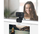 Bonelk USB Webcam Clip-On 1080P Web Camera w/ Microphone for PC/Computer Black