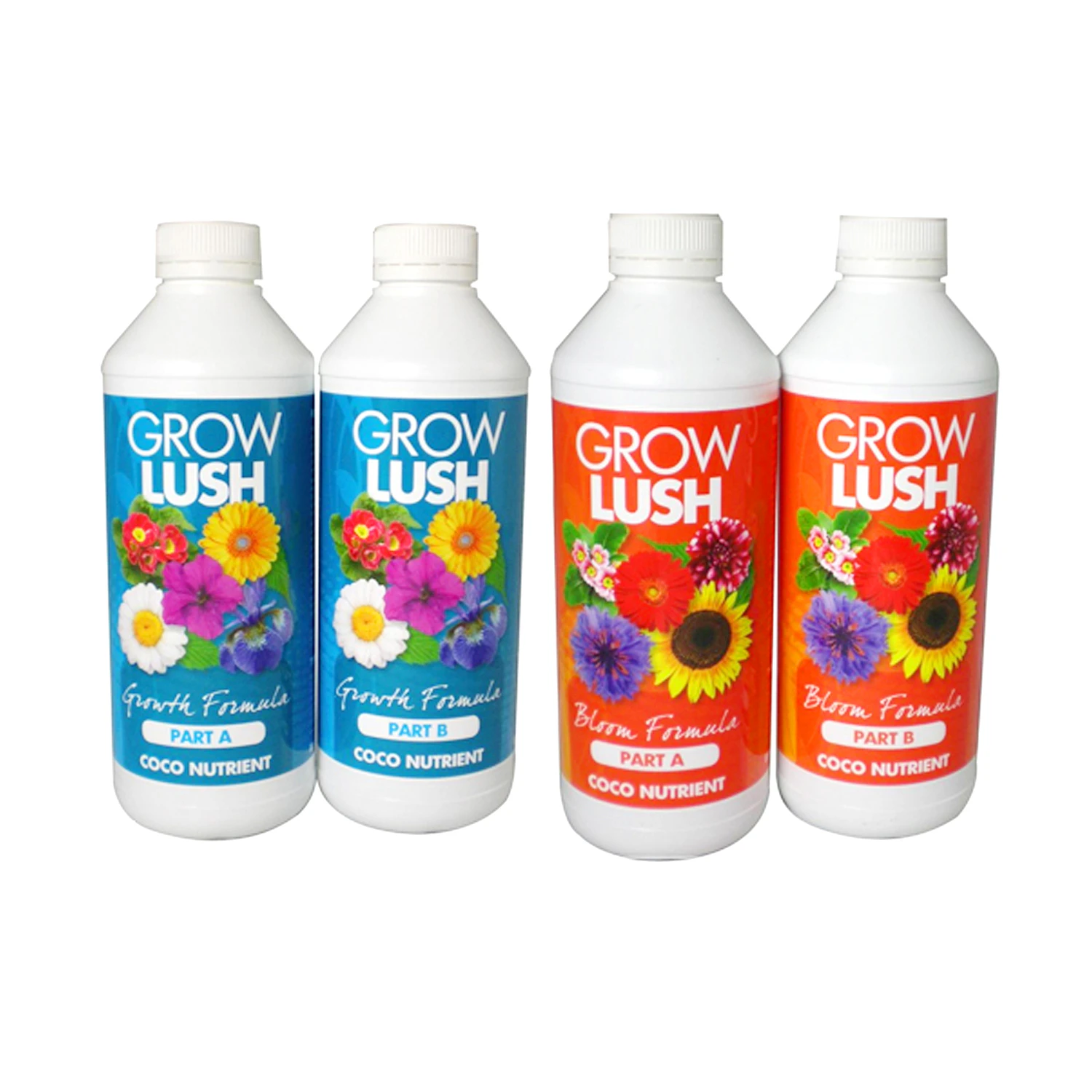 Growlush Nutrient COCO Grow + Bloom 1L (A+B)