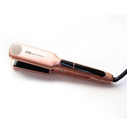 H2D Wide Rose Gold Infrared Hair Straightener with Roll Mat Pouch 230 C 42mm