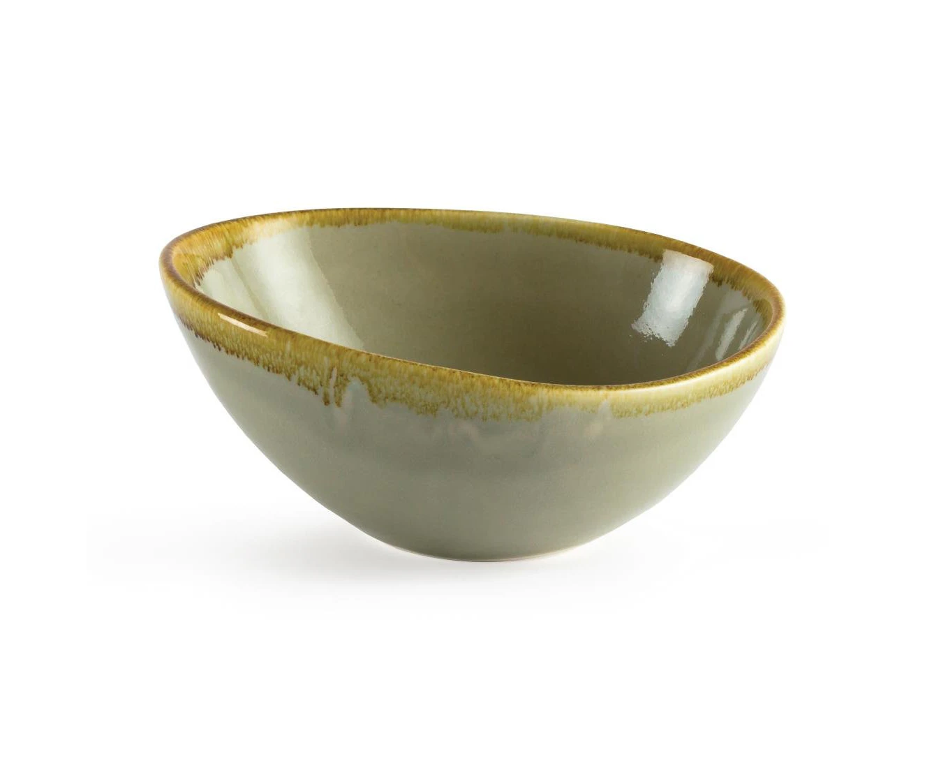 Olympia Kiln Bowl Moss Finished By Artisans To Withstand Extensive Commercial Usage 165Mm