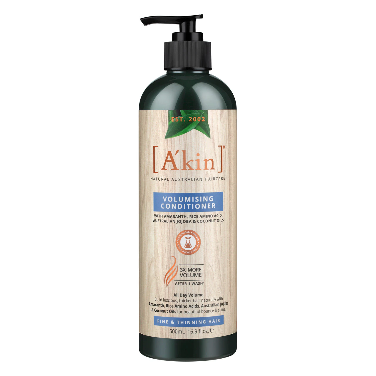 A'kin Volumising Conditioner 500mL