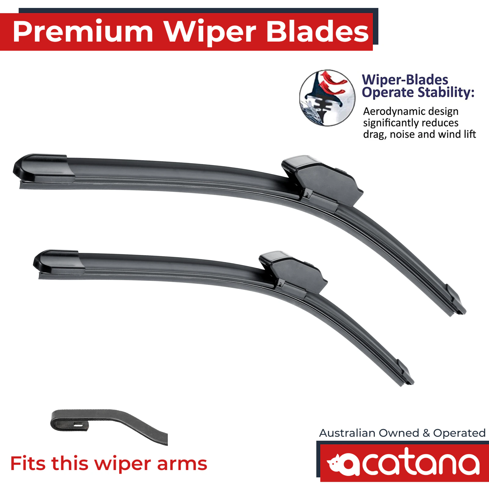 Front Wiper Blades for Nissan X-Trail T32 2014 - 2020 26" + 17" Windscreen