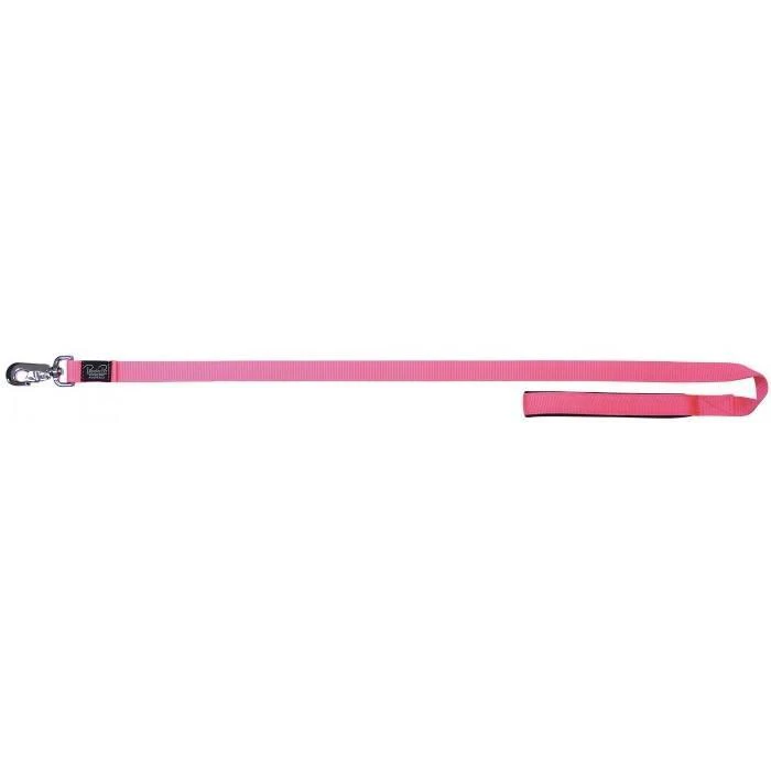 Hot Pink Soft Padded Dog Lead - 25mm x 122cm (Prestige Pet Leash)