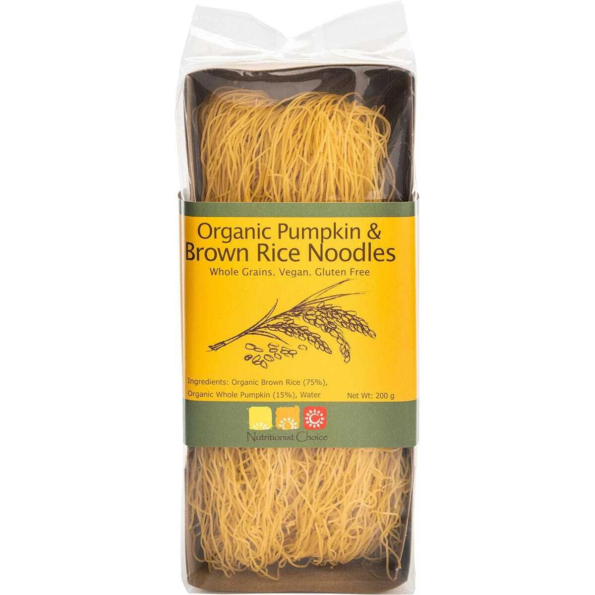 Organic Pumpkin & Brown Rice Noodles 200g