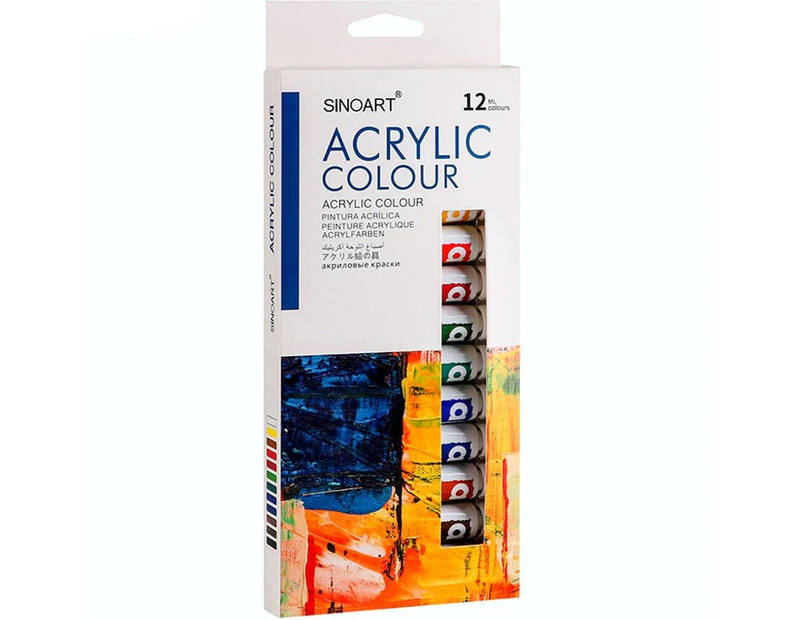 Sinoart(R) Acrylic Paint Set 12 Colours x12ml
