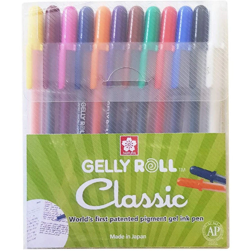 Sakura Gelly Roll 12 Gel Pens Set - Classic set