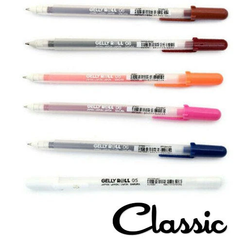 Sakura Gelly Roll Gel Pens Set - Classic Secondary - 6 pens!