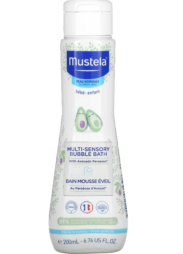 Mustela Baby  Multi-Sensory Bubble Bath with Avocado For Normal Skin 200mL