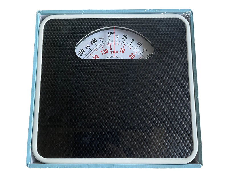 Surgical Basics Mechanical Bathroom Scales 136kg Black