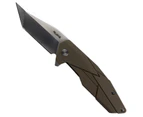 Ruike Liner Lock Folding Knife | Brown / Satin | P138-W