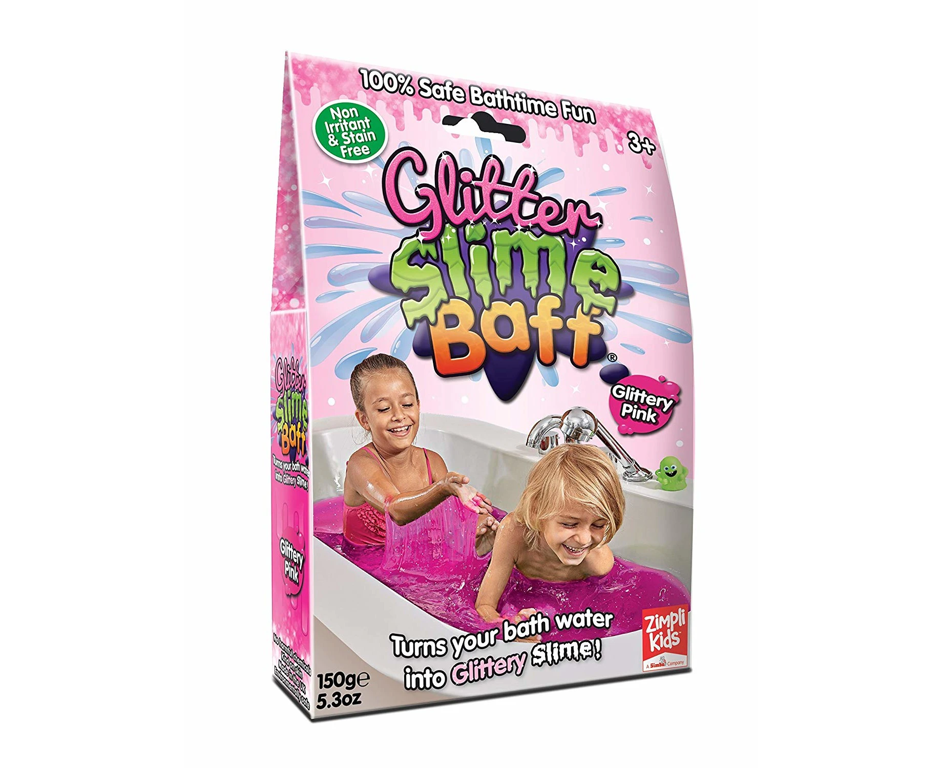 Glitter Slime Baff Pink-150g