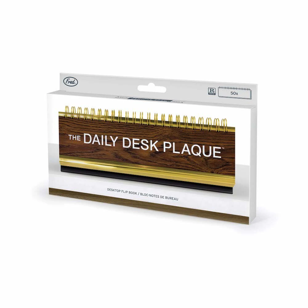 Fred Daily Desk Plaque Desktop Flip Book