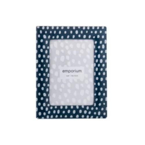 Emporium Ivy Photo Frame - Blue Spot 4x6"