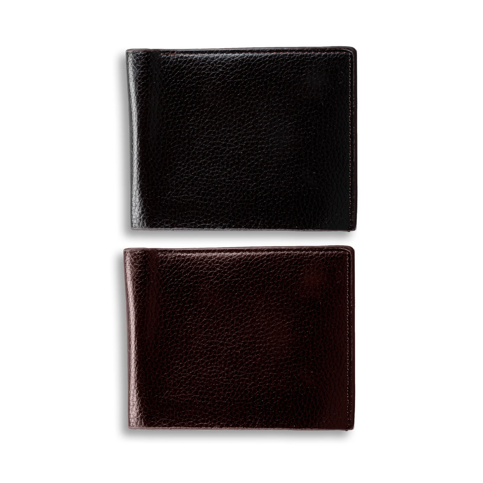 Swosh 2PK Wallet Men's Bi-Fold Slimline Black Brown Stylish Modern 9.5 x 12cm