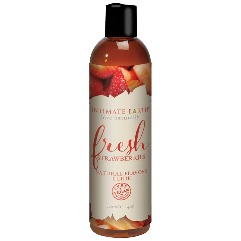 Intimate Earth Fresh Strawberries Natural Flavors Glide 120mL