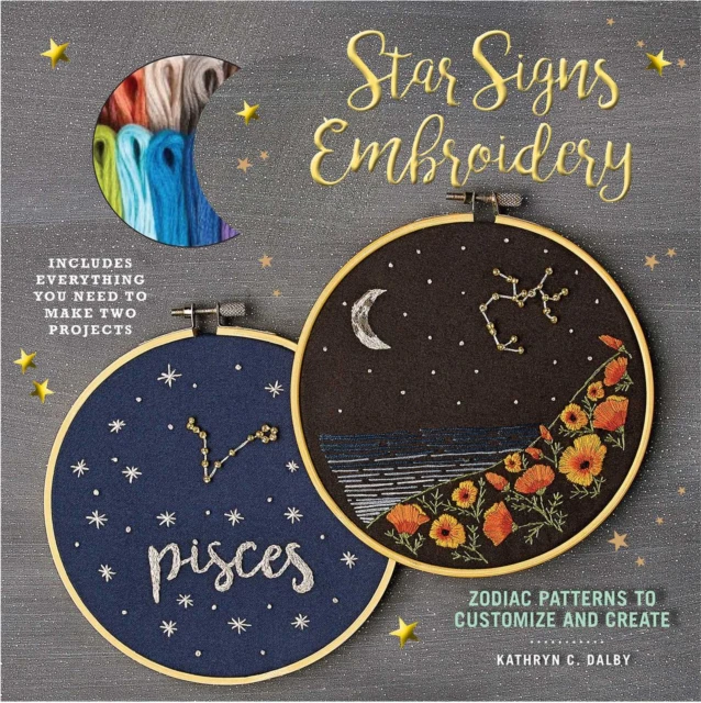 Star Signs Embroidery by Kathryn Chipinka Dalby