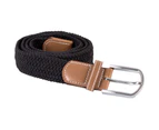 K-UP Adults Unisex Braided Elasticated Belt (Black) - PC3526