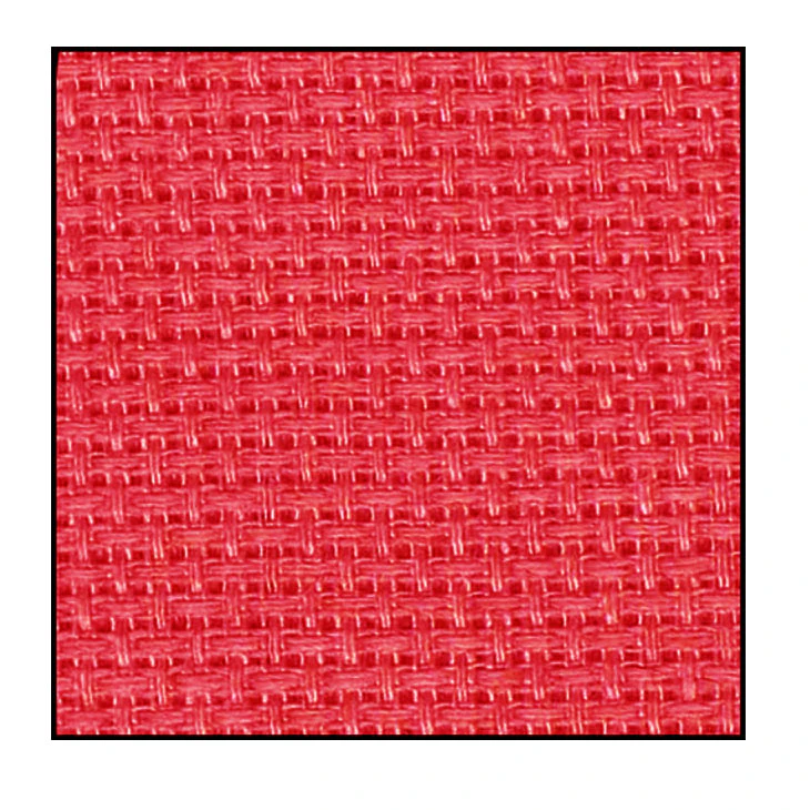 Cross X Stitch Red Aida Cloth 14ct Size 55x30cm Fabric