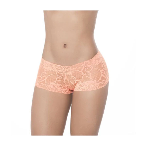 Lace Boyshort Orange Large