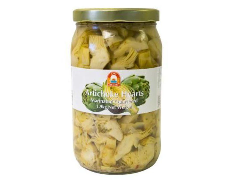 Casa De Mara Artichokes Hearts Marinated Quartered 1.9Kg