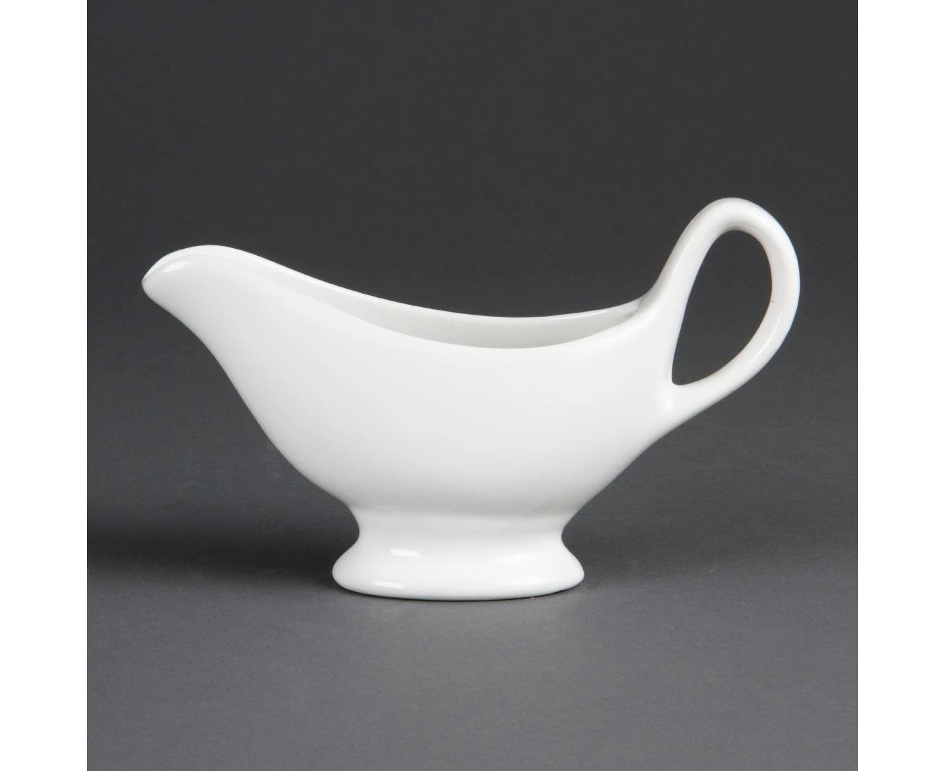 Olympia Whiteware Gravy Boats Oven, Microwave, Dishwasher And Freezer Proof - Pack Quantity: 6 - 215Ml