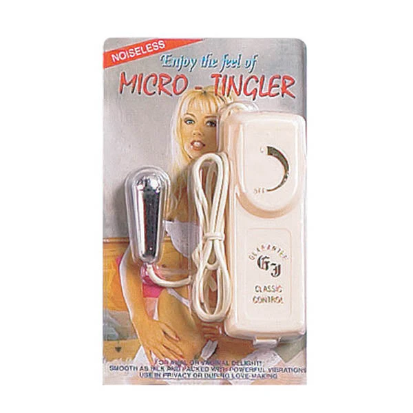 Micro Tingler Silver Tear Drop Bullet