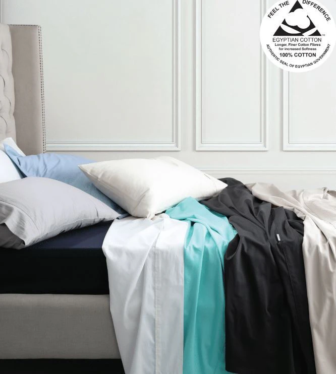 White Super King Mega Sheet Set - Logan & Mason