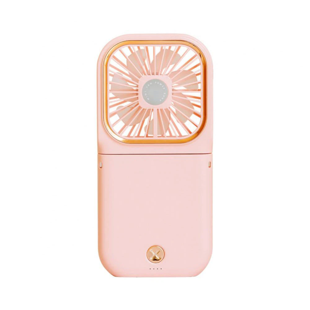 Foldable USB Rechargeable 3 Speed Handheld Fan - Pink