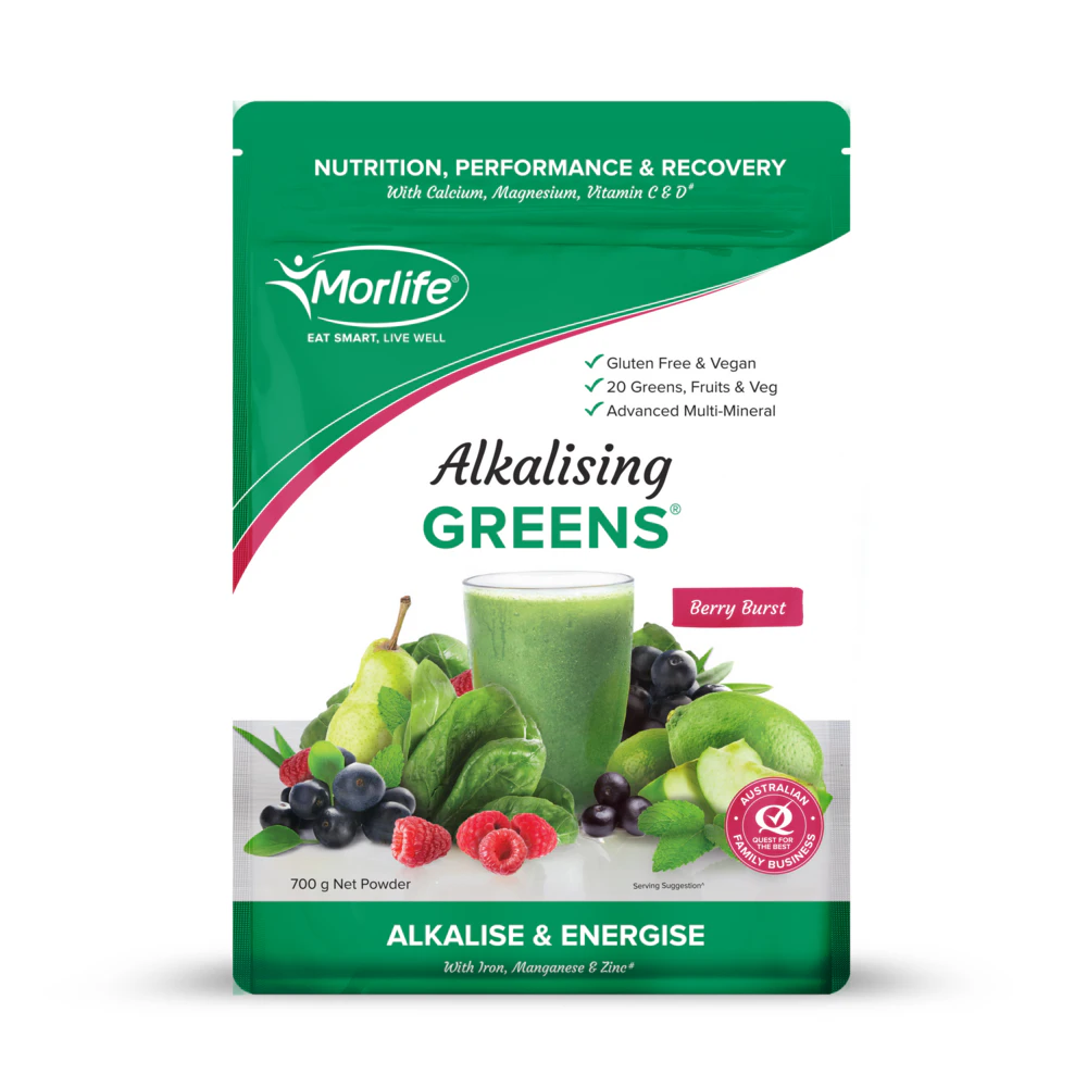 Morlife Alkalising Greens 700g Berry Burst