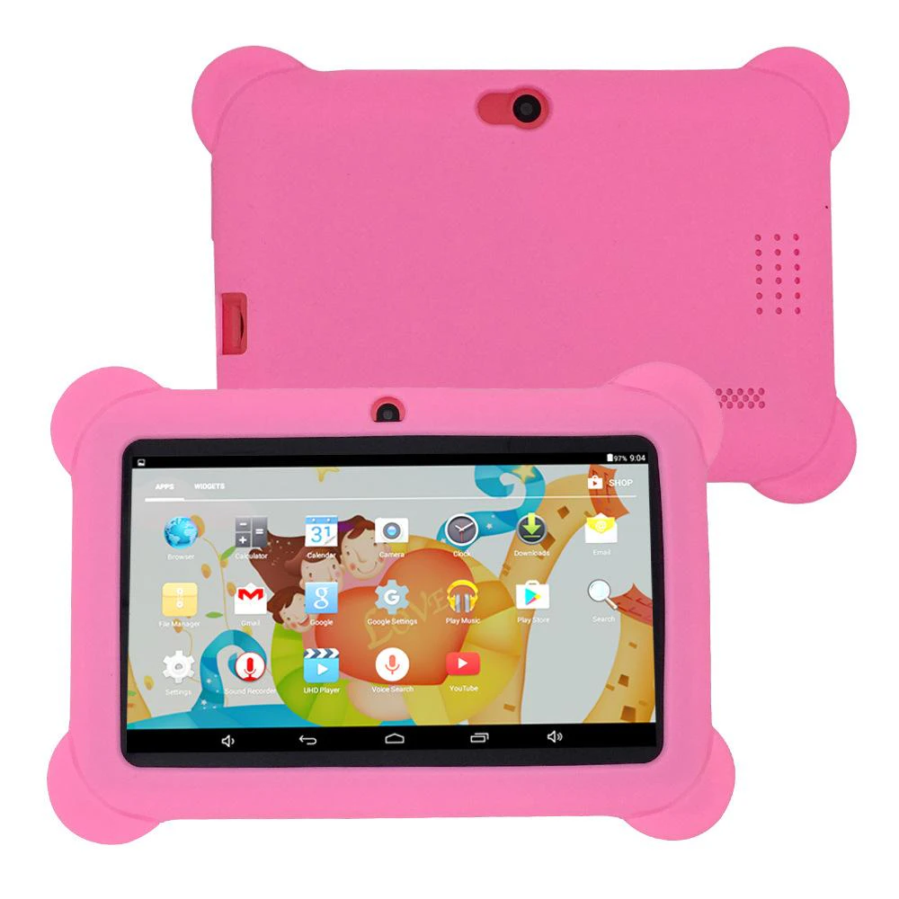 Kids' Educational Android 7" inch Quad Core HD Touch Screen Tablet with Case - Pink