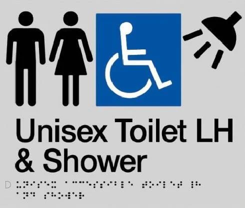 Unisex Disable Toilet & Shower Left Hand