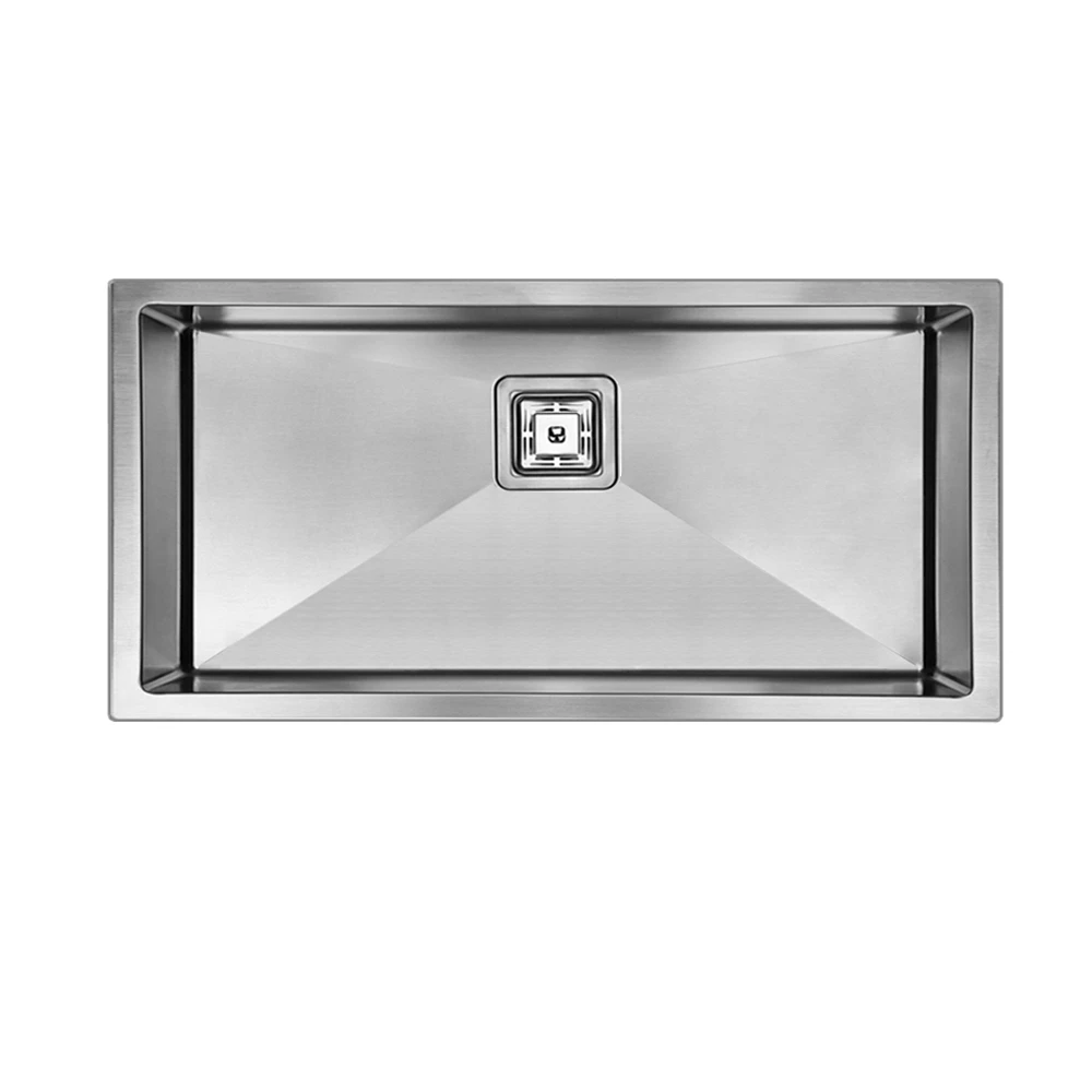 SWEDIA Dante Stainless Steel Kitchen Sink - 810mm Extra Large DEEP Bowl - 1.5mm Thick - Top/Under Mount