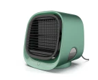 USB Mini Personal Air Conditioner Cooling Fan for Home and Office Use - Green