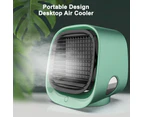 USB Mini Personal Air Conditioner Cooling Fan for Home and Office Use - Green