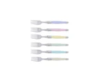 Jean Dubost Laguiole Simplicite - 12pc Steak Knife & Fork Set Pastels